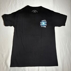 Anti Social Social Club Twister T-Shirt Black Blue Lightning Bolt Mens S ASSC